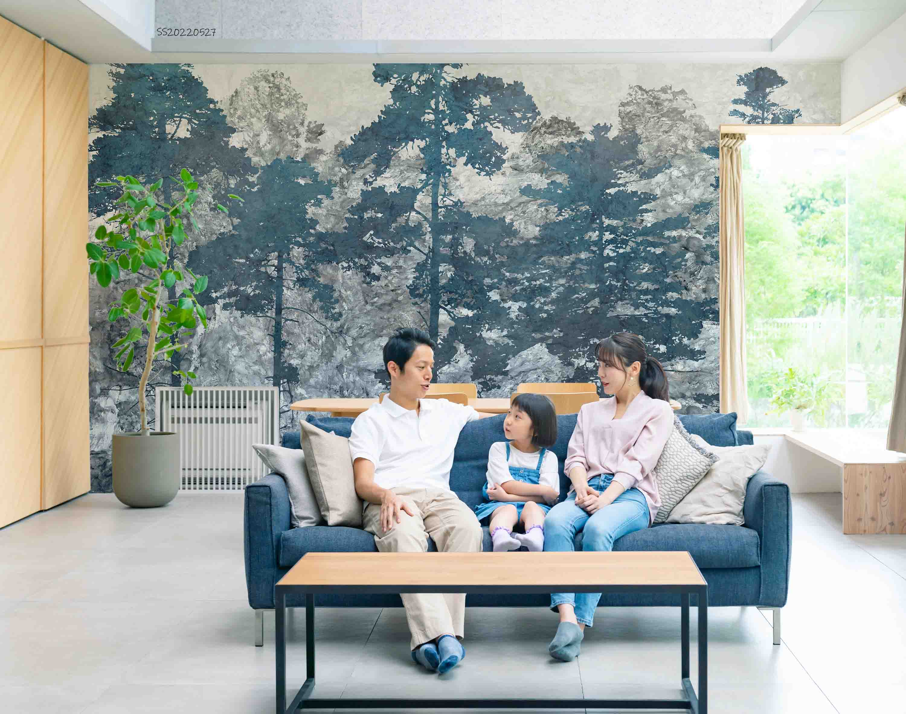 3D Pine Forest Oil Painting Wall Mural Wallpaper GD 4141- Jess Art Decoration