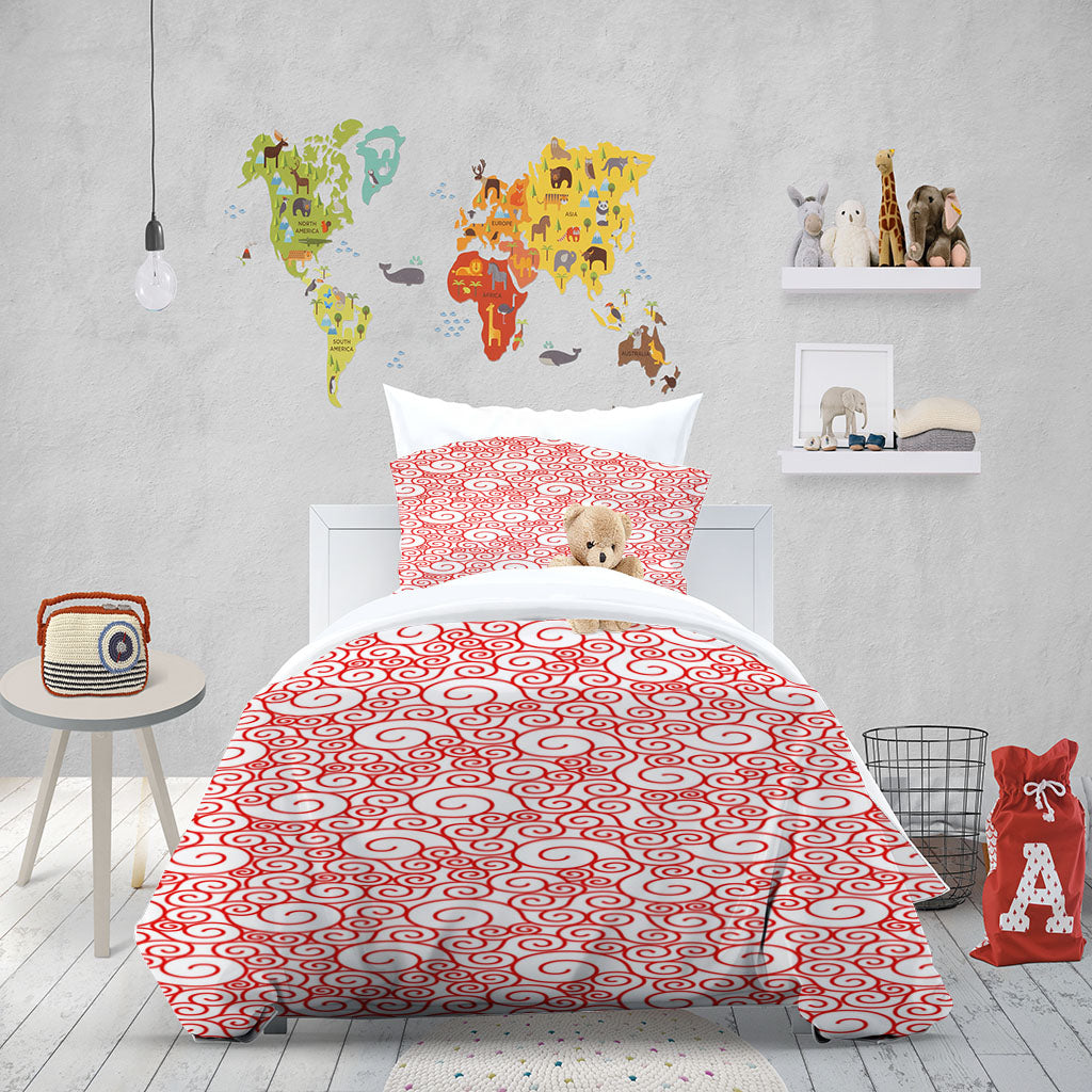 3D Line Round Figure Quilt Cover Set Bedding Set Duvet Cover Pillowcase 1453