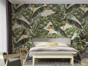 3D Retro Tropical Banana Leaf Wall Mural Wallpaper GD 4688- Jess Art Decoration