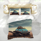 3D Sea Turtle Bird House Quilt Cover Set Bedding Set Duvet Cover Pillowcases 1126