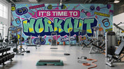 3D Gym Fitness Dumbbell Wall Mural Wallpaper 5