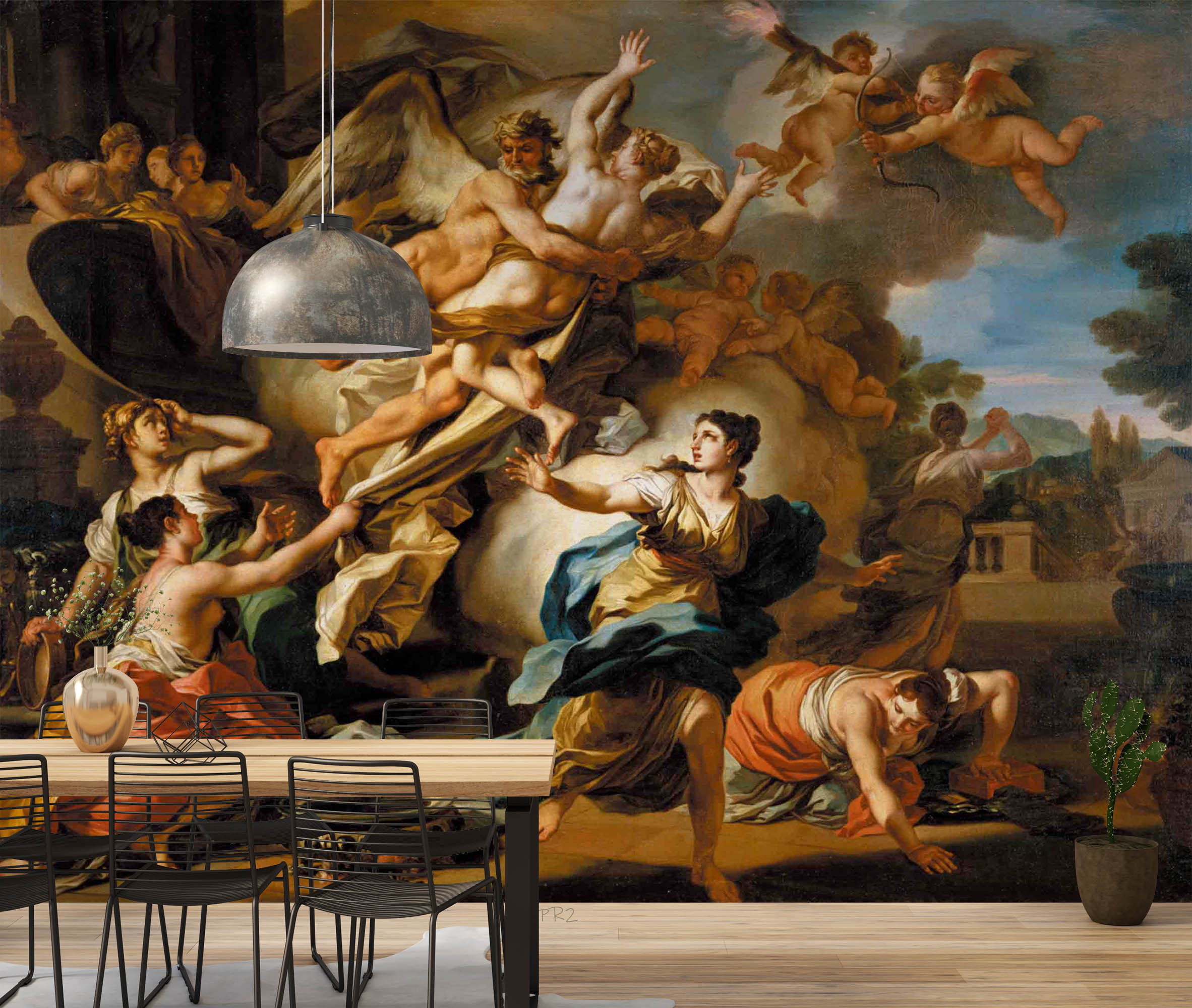 3D Classical Religious Painting classical religious ceiling art wall mural wallpaper for dining room