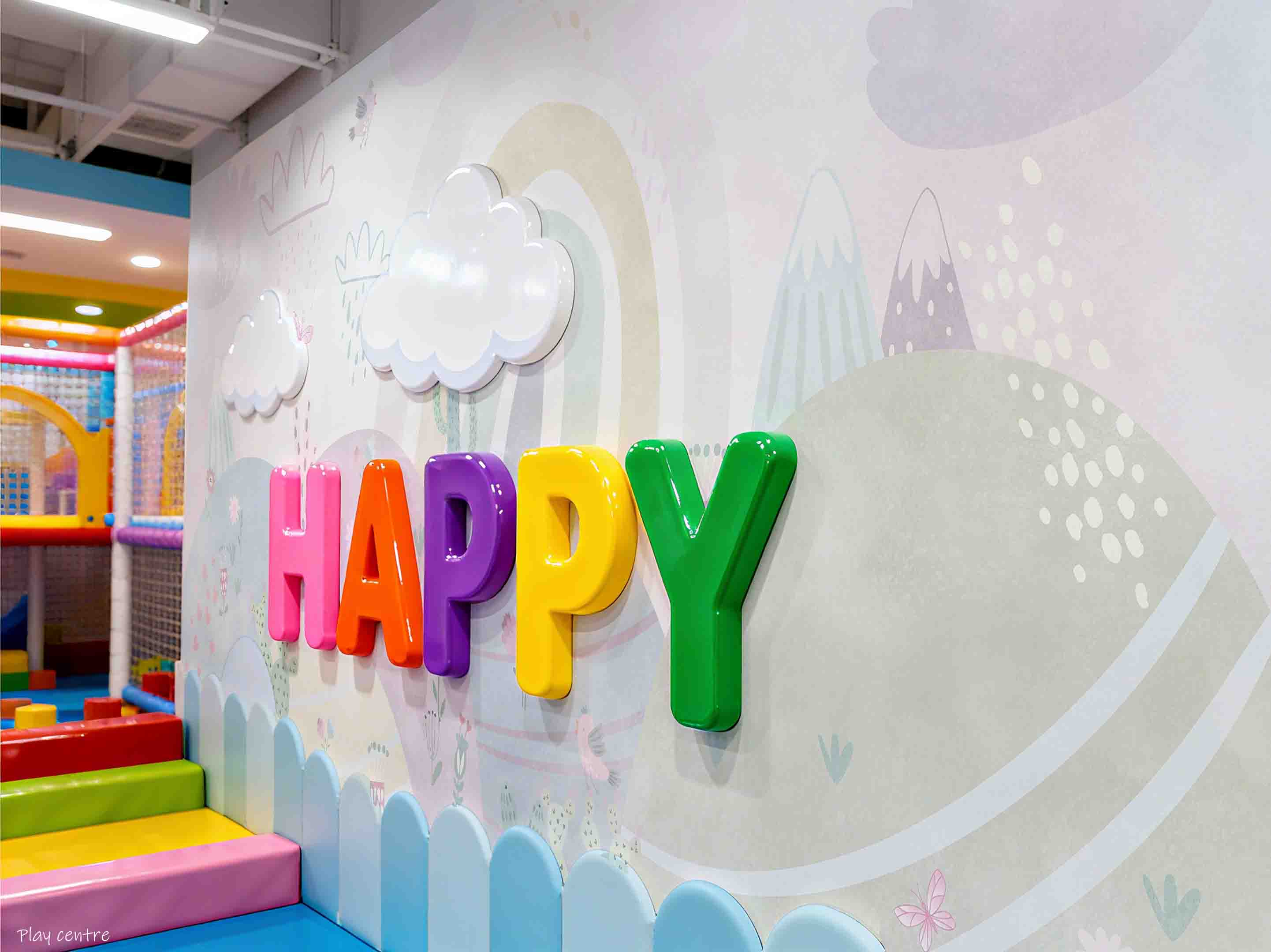 3D Play Centre Amusement Park Funfair Carnie Cartoon Mountains Wall Mural Wallpaper 7