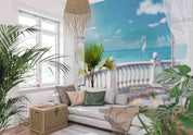 3D Aged Care Retirement Home Gerocomium Rest Home Sea Scenery Wall Mural Wallpaper 15