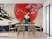 3D Tree Sun Person Floral Wall Mural Wallpaper YXL 2785