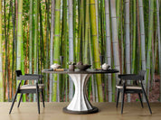 3D Bamboo Bamboo Pole Leaf Wall Mural Wallpaper YXL 2945