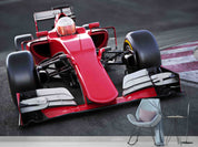 3D Red F1 Formula One Racing Wallpaper Wall Mural Wall Decor Wall Art Wall Sticker Remoable Wallpaper