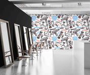 3D Salon Shop Beauty Salon Barber Shop Pattern Wall Mural Wallpaper 66