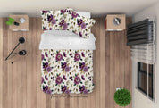 3D Floral Leaf Quilt Cover Set Bedding Set Duvet Cover Pillowcase 572