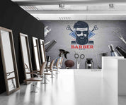 3D Barber Shop Hair Salon Haircut Specialist Shaving Wall Mural Wallpaper 17