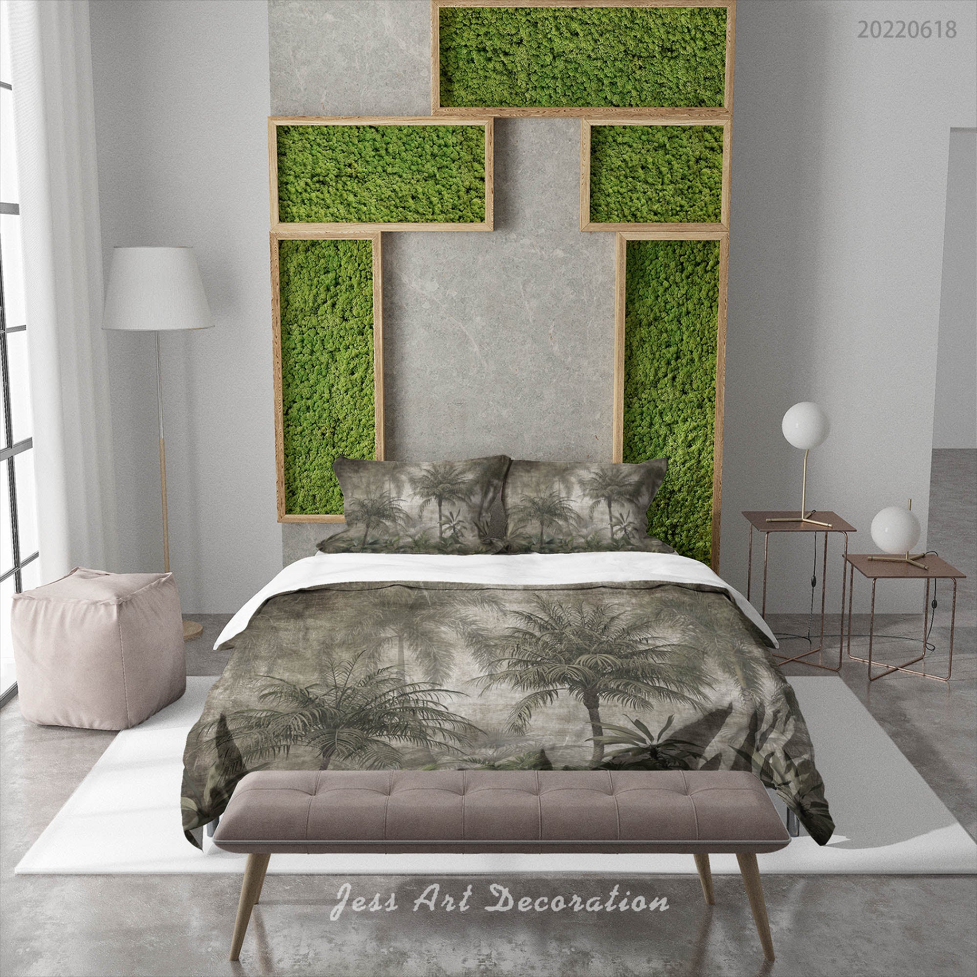 3D Forest Tree Quilt Cover Set Bedding Set Duvet Cover Pillowcase 699
