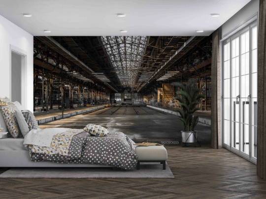 3D Architecture Factory Automobile Wall Mural Wallpaper YXL 1143