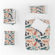 3D Cat Floral Star Pink Quilt Cover Set Bedding Set Duvet Cover Pillowcase 1458