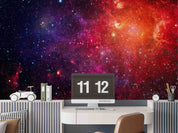 3D Round The Earth Red violet Wall Mural Wallpaper YXL 12- Jess Art Decoration