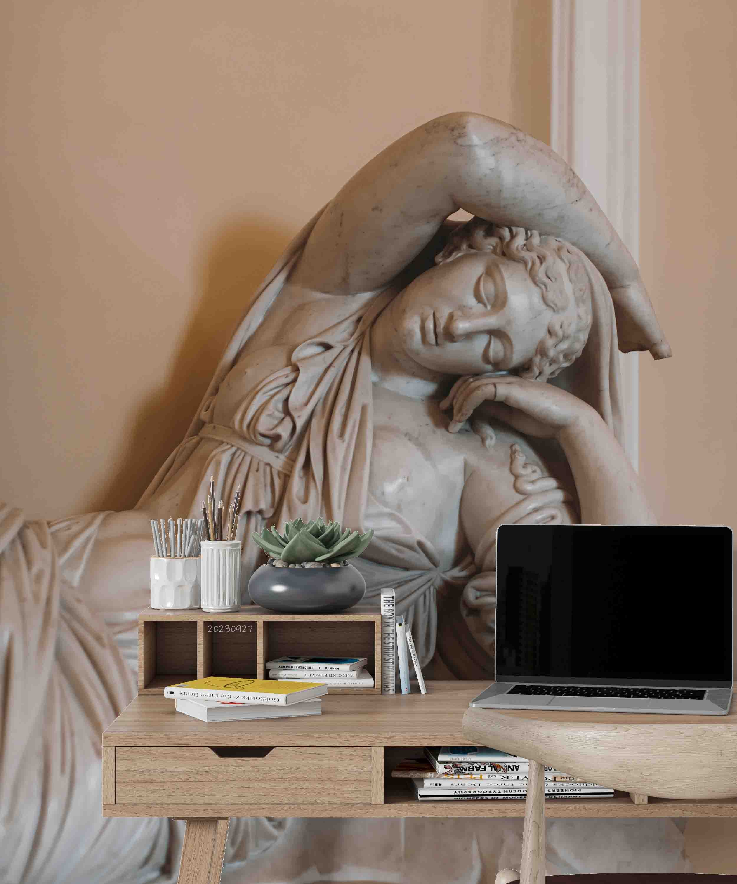 3D Sculpture Woman Sleep Wall Mural Wallpaper YXL 2434