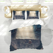3D Tree Mountain Light Trunk Quilt Cover Set Bedding Set Duvet Cover Pillowcases 1210