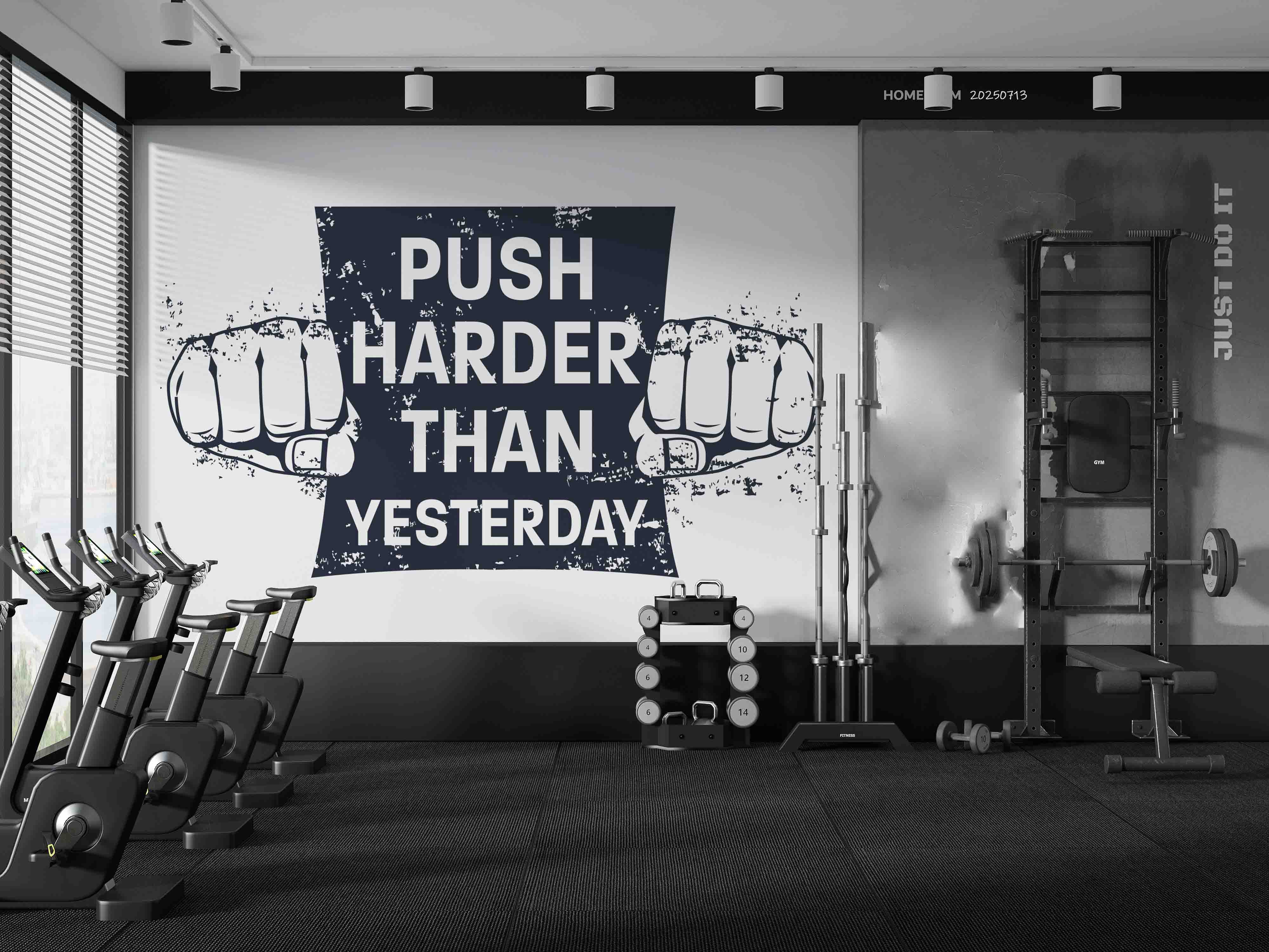 3D Gym Fitness Gymnasium Dumbbell Wall Mural Wallpaper 55