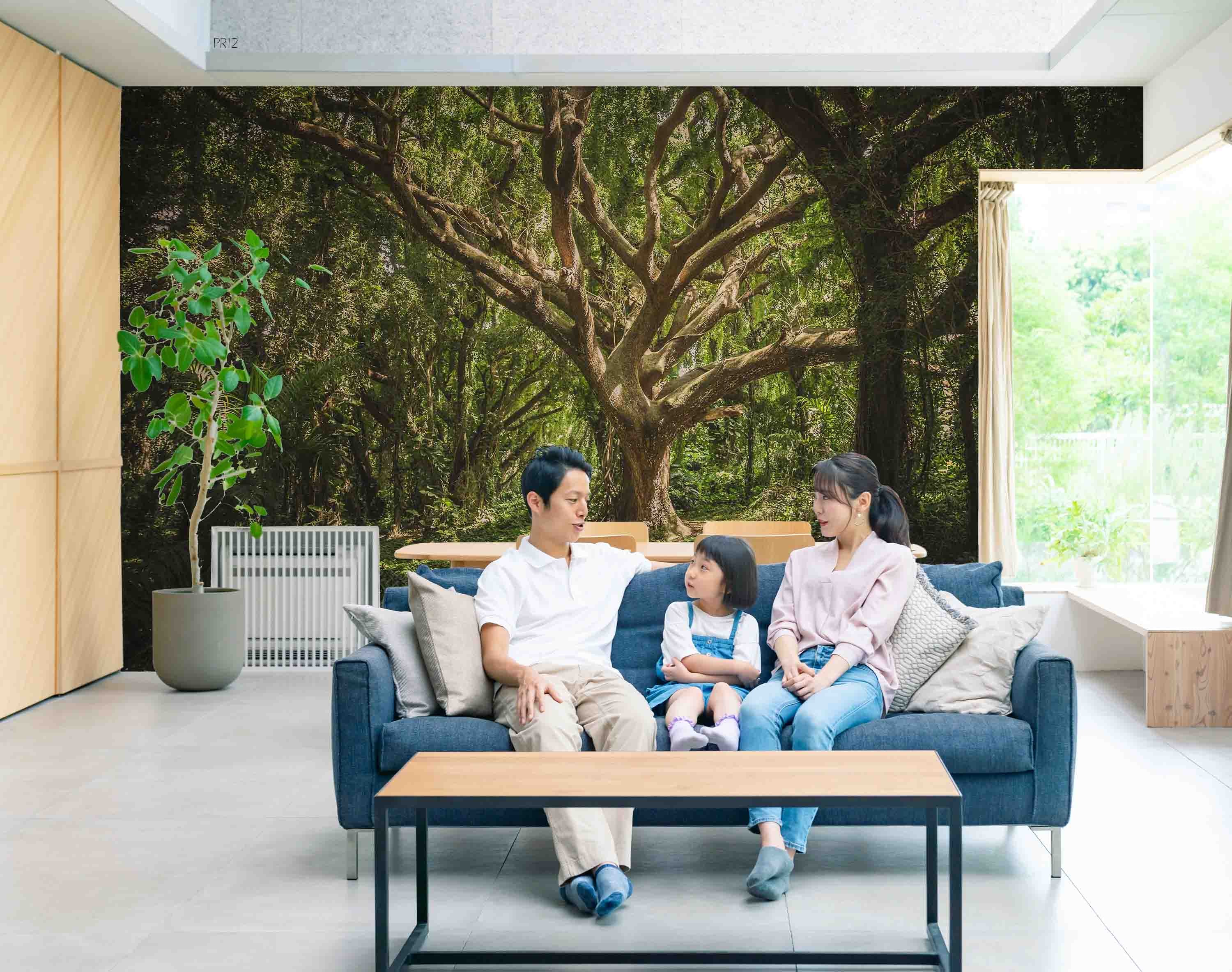 3D Summer Forest Tree Leaves Wall Mural Wallpaper GD 4935- Jess Art Decoration
