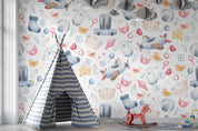 3D Cartoon Baby Products Pattern Wallpaper Wall Mural Wall Decor Wall Art Wall Sticker Remoable Wallpaper