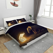 3D Animal Elephant Light Glowworm Quilt Cover Set Bedding Set Duvet Cover Pillowcases 1127