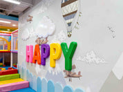 3D Play Centre Amusement Park Funfair Carnie Cartoon Mountains Wall Mural Wallpaper 20