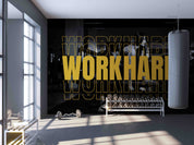 3D Fitness Yoga Person Letter Wall Mural Wallpaper YXL 1729