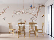 3D Animal Bird Trunk Flower Wall Mural Wallpaper YXL 15- Jess Art Decoration