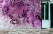 3D Retail Shop Store Market Trade Pink Crystal Wall Mural Wallpaper 24