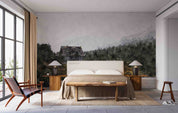3D Forest House Lake Landscape Oil Painting Wallpaper Wall Mural Wall Decor Wall Art Wall Sticker Remoable Wallpaper LQH 14