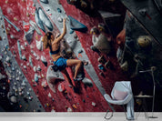 3D Person Sports Climbing Wall Mural Wallpaper YXL 121