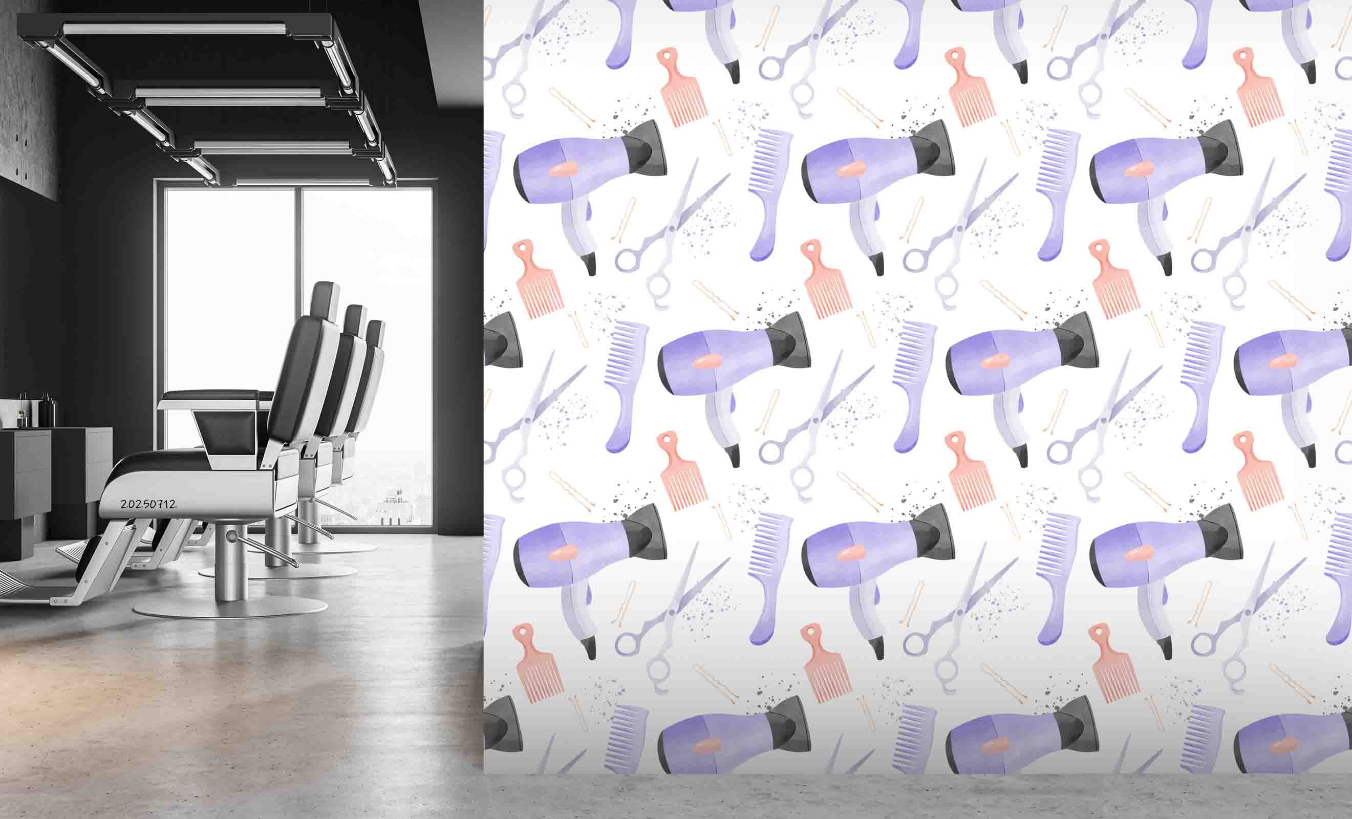 3D Salon Shop Beauty Salon Barber Shop Wall Mural Wallpaper 5