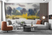 3D Oil Painting Tree Sea Grassland Ship Cloud Sky Wall Mural Wallpaper YXL 142
