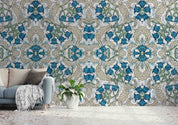 3D Art Nouveau Lily Valley Flower Pattern Background Wall Mural Wallpaper GD 3500- Jess Art Decoration