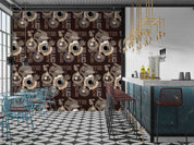 3D Restaurant Snack Bar Coffee Shop Pattern Wall Mural Wallpaper 59