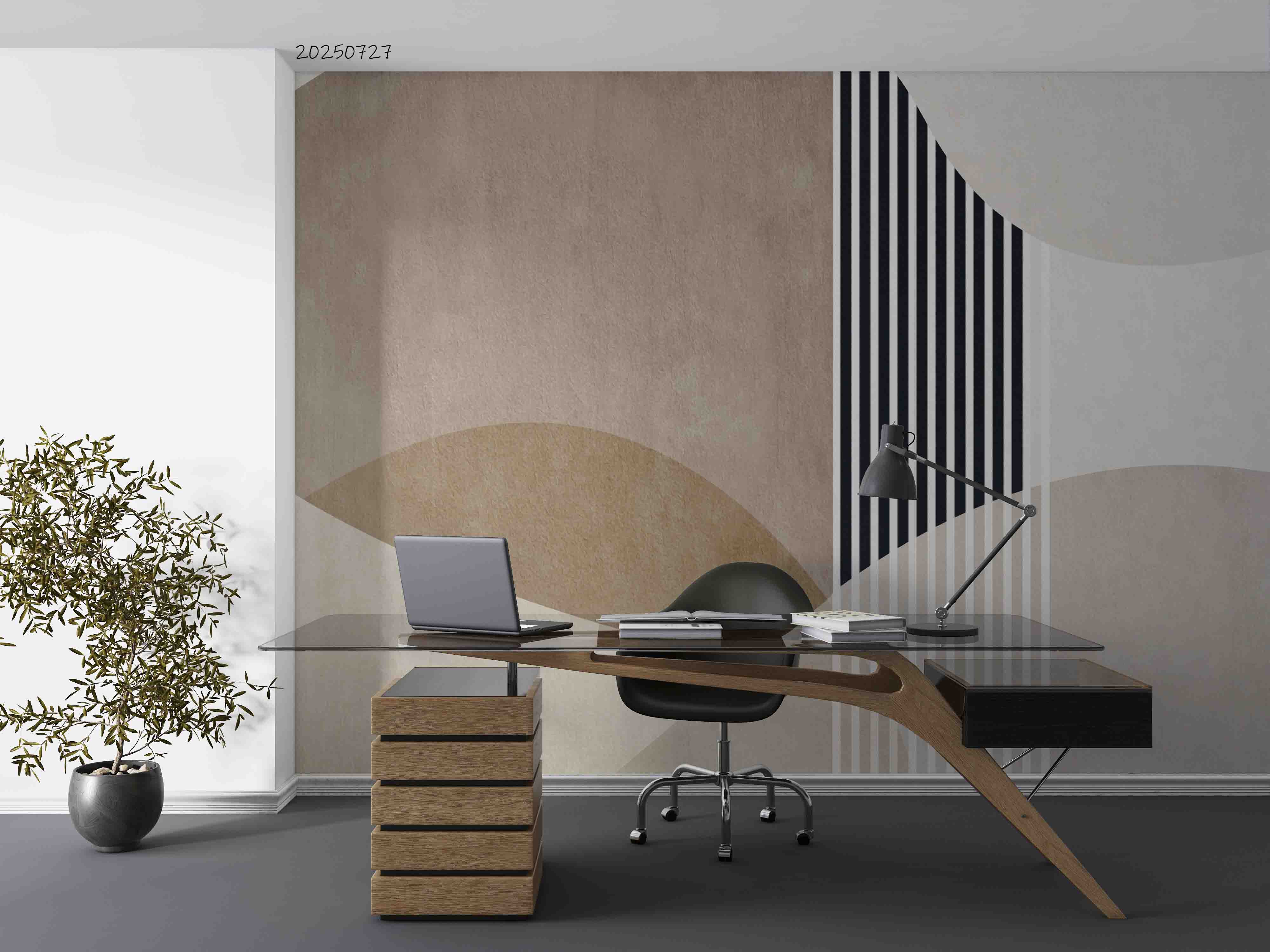 3D Office Business Commerce Geometric Lines Wall Mural Wallpaper 20