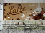 3D Restaurant Snack Bar Coffee Shop Wall Mural Wallpaper 36