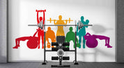3D Gym Fitness Gymnasium Dumbbell Wall Mural Wallpaper 48