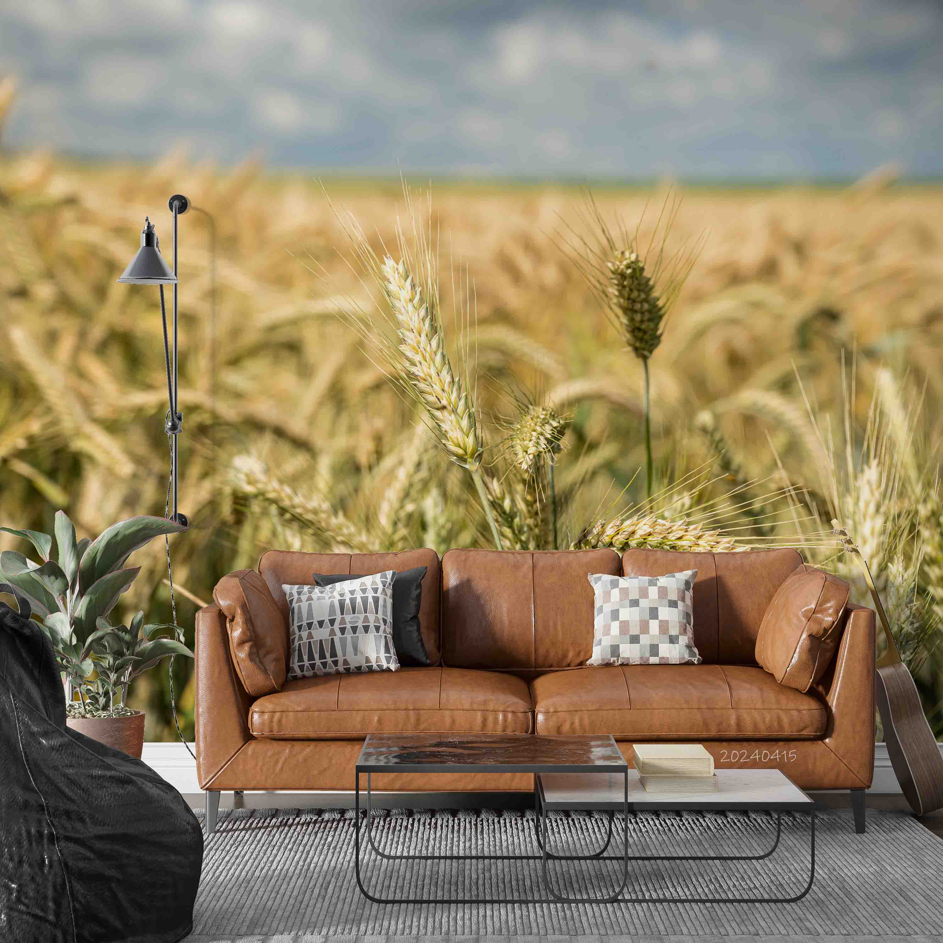 3D Wheat Field Golden Wheat Ears Wallpaper Wall Mural Wall Decor Wall Art Wall Sticker Remoable Wallpaper