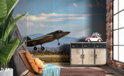 3D Military Aircraft Lockheed Martin F-35 Lightning II Wall Mural Wallpaper GD 5387- Jess Art Decoration