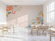 3D School STEM Science Lab Classroom Teaching Aid Wall Mural Wallpaper 0