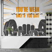 3D Horizontal Bar Letter Line Wall Mural Wallpaper YXL 2380