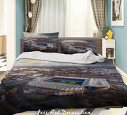 3D Aston Villa Architecture Quilt Cover Set Bedding Set Duvet Cover Pillowcase 895