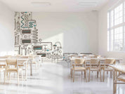 3D School STEM Science Lab Classroom Teaching Aid Chemistry Wall Mural Wallpaper 6