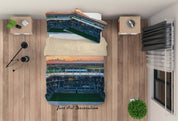 3D Football Field Spectator Seats Tree Quilt Cover Set Bedding Set Duvet Cover Pillowcase 963