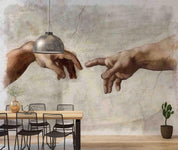3D Freehand Sketching Hand Crack Wall Mural Wallpaper YXL 2671