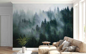 3D Fir Forest Misty Scenery Wall Mural Wallpaper GD 4689- Jess Art Decoration