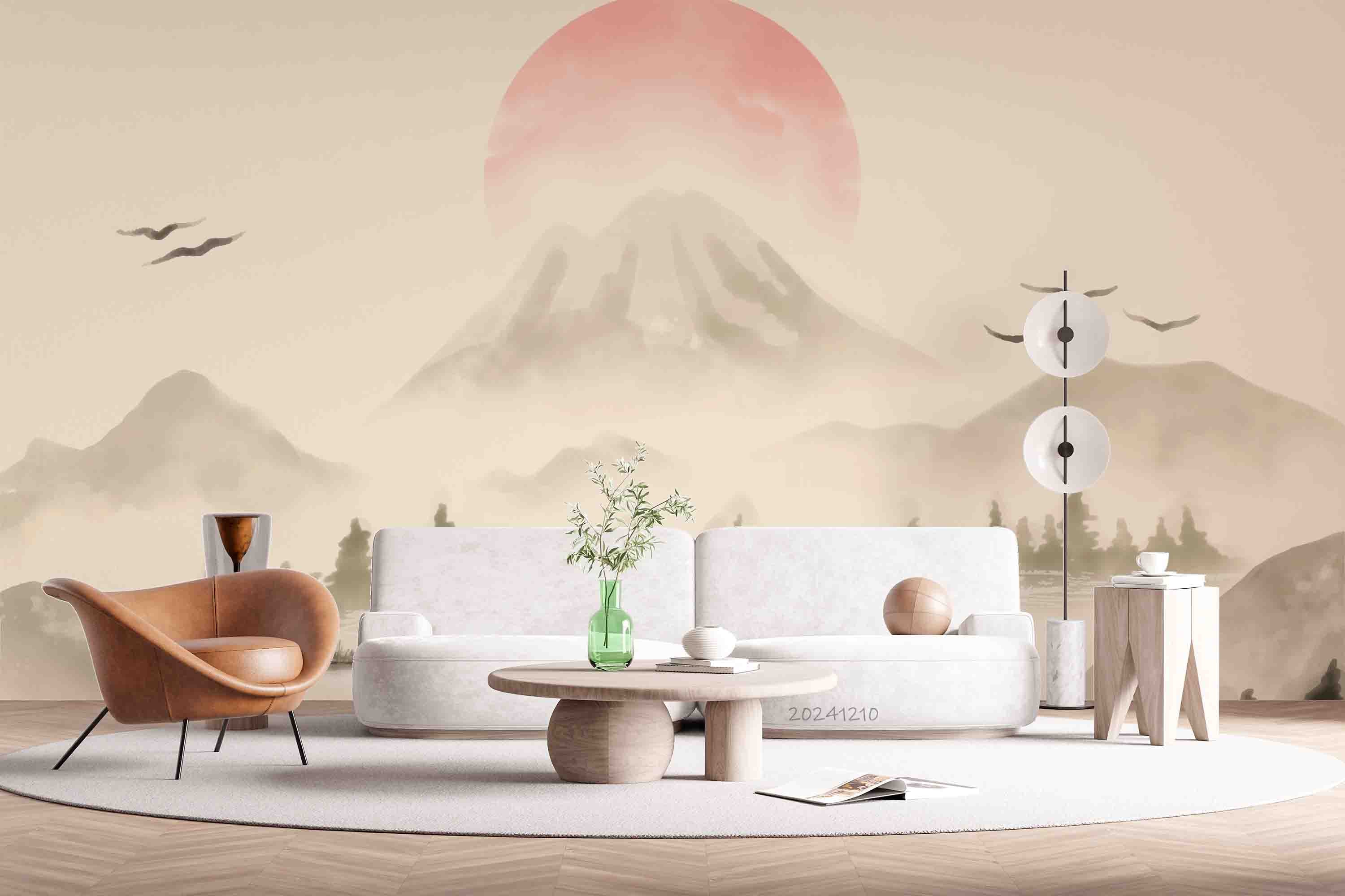 3D Chinese Landscape Oil Painting Wallpaper Wall Mural Wall Decor Wall Art Wall Sticker Remoable Wallpaper LQH
