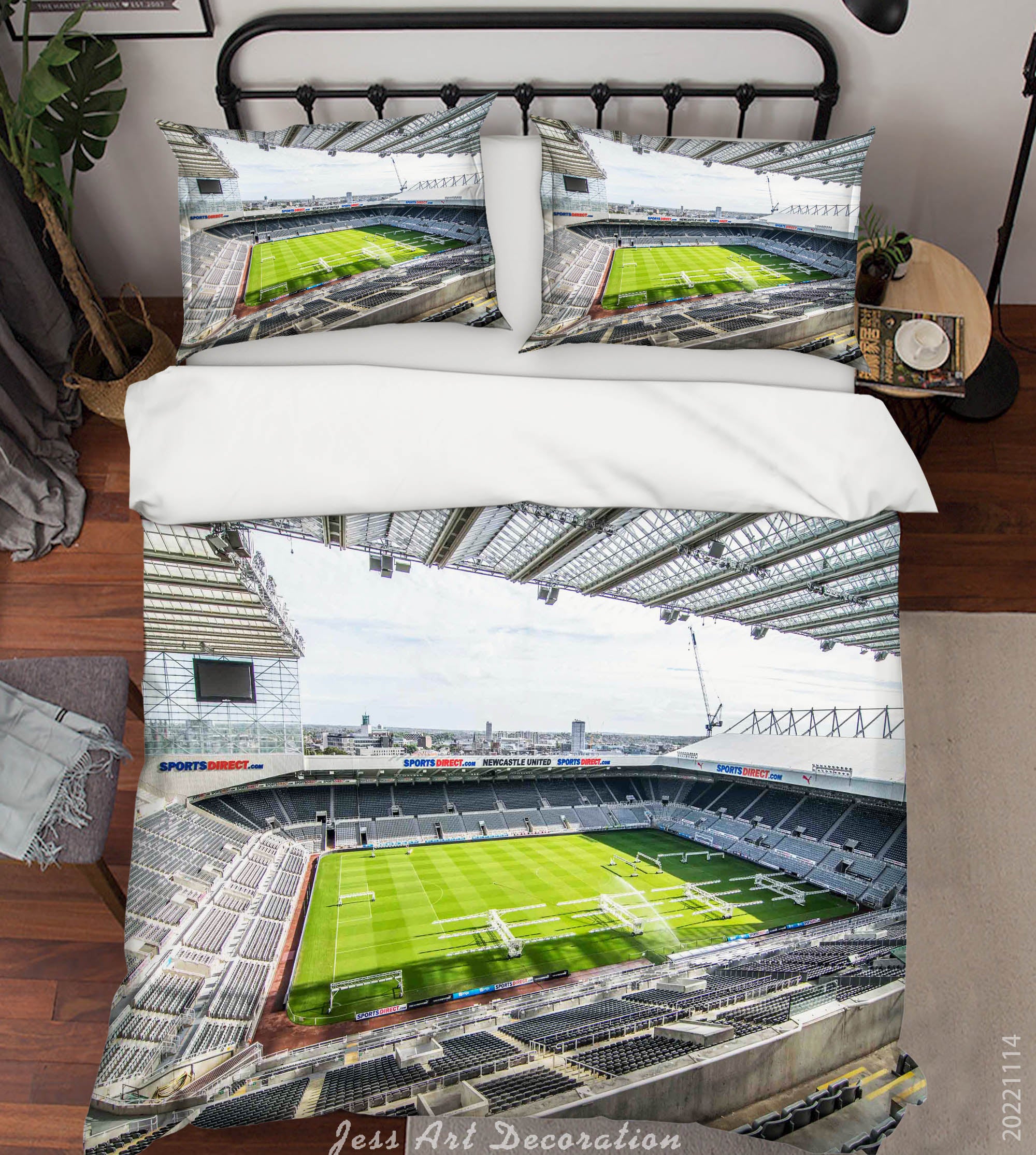 3D Newcastle Football Club Sky Quilt Cover Set Bedding Set Duvet Cover Pillowcase 933