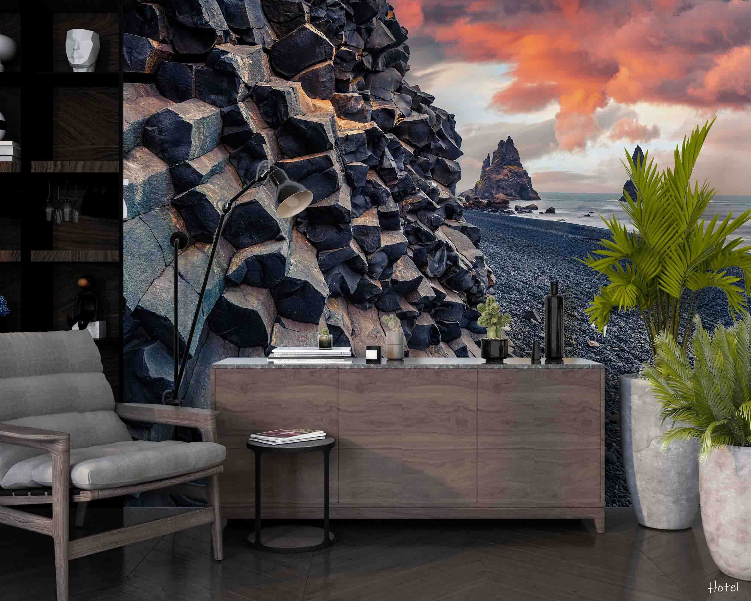 3D Hotel Inn Motel Hostel Resort Manor Scenery Sea Wall Mural Wallpaper 22