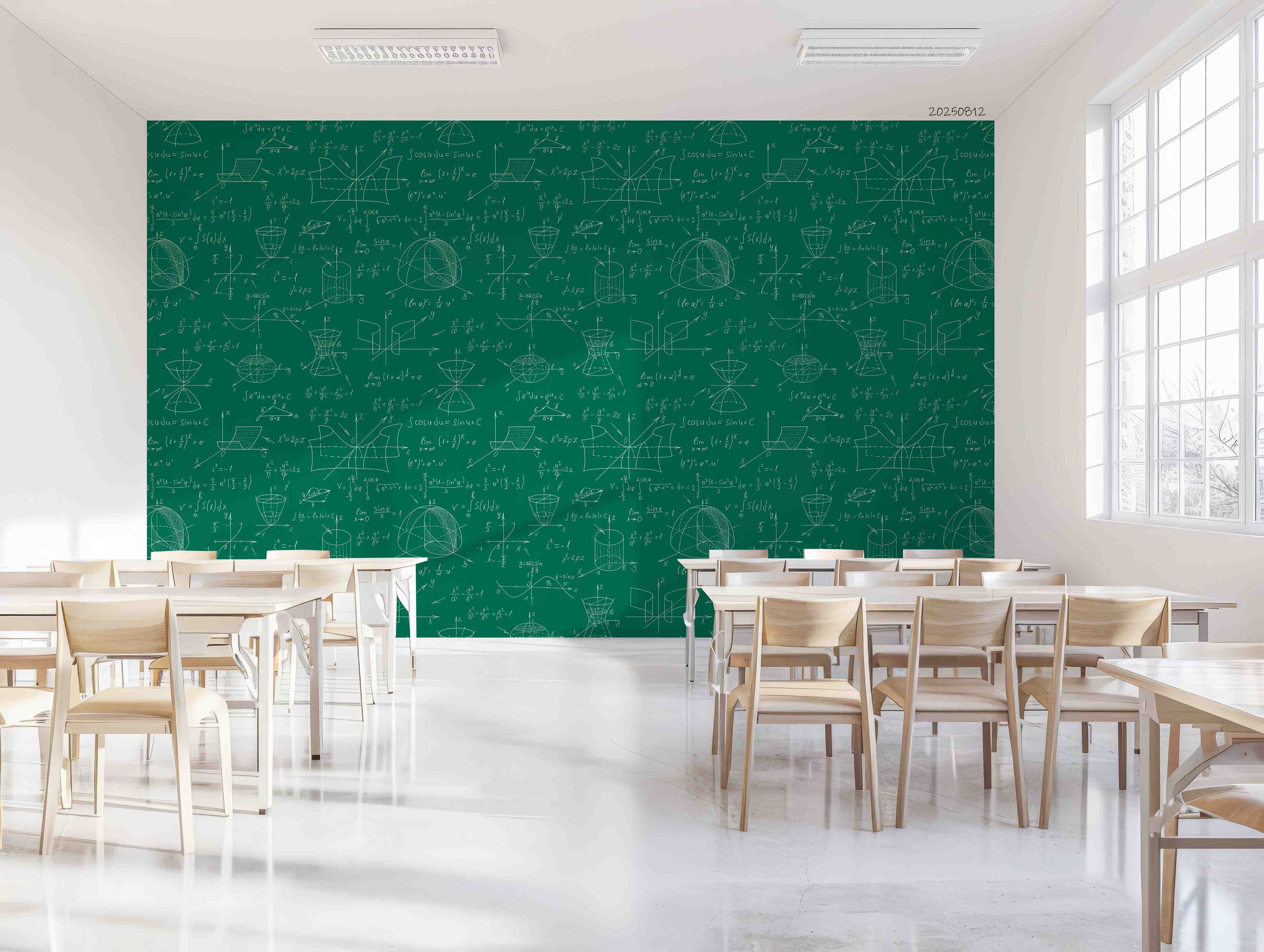3D School STEM Science Lab Classroom Teaching Aid Math Wall Mural Wallpaper 26